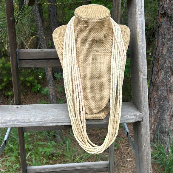 BONE HAND CRAFTED Multi-Strand Necklace - Picture 3 of 8